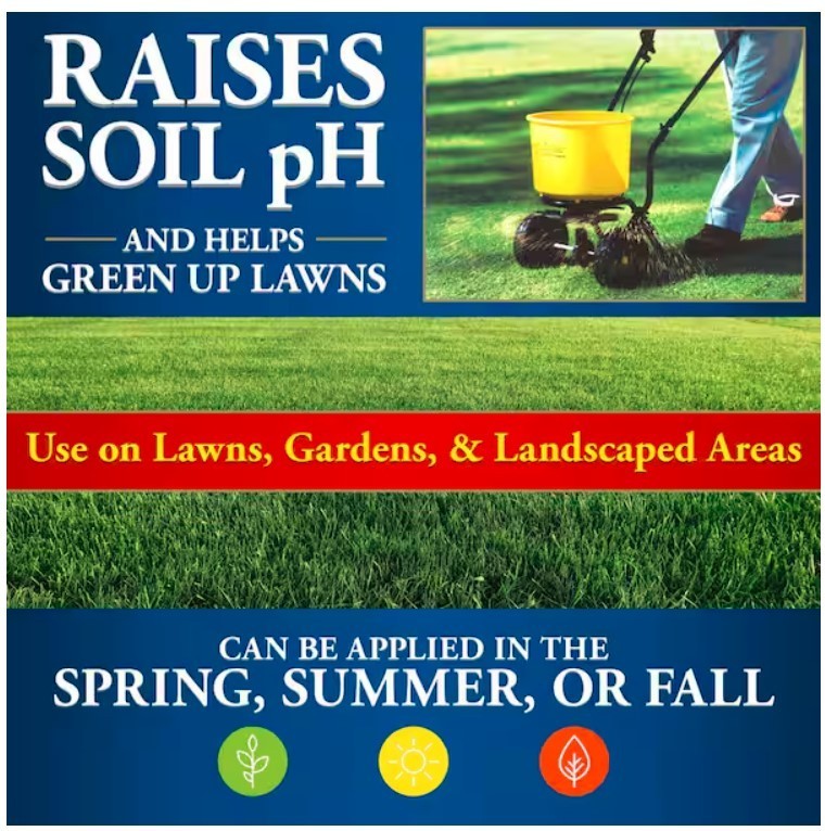 Pennington Fast Acting Lime Fertilizer Corrects Low pH In Soils, 30 Lbs.