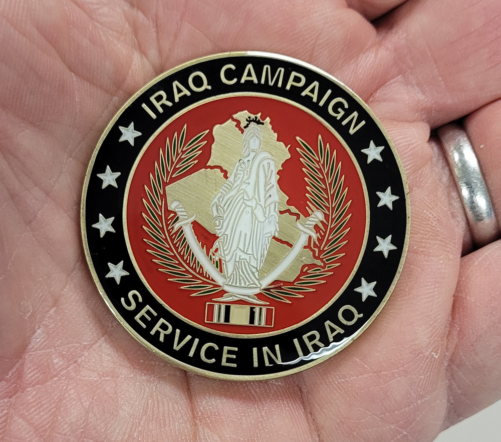 Camp Cuervo Iraq Service Challenge Coin