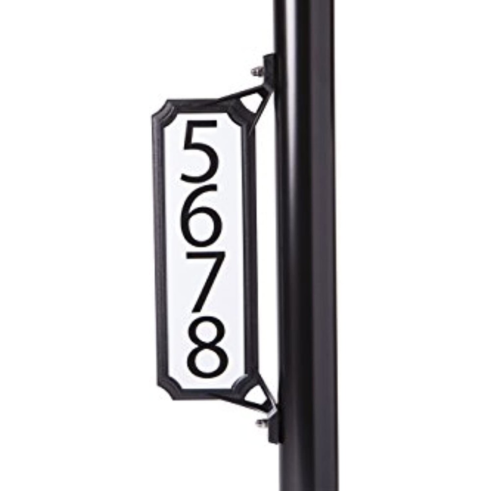 Architectural Mailboxes 3460B Manhattan Address Plaque, Small, Black