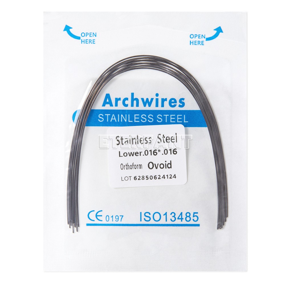 ETERFANT Dental Ortho SS Arch Wire Rectangular Ovoid/Bracket Brace Mini Roth/MBT