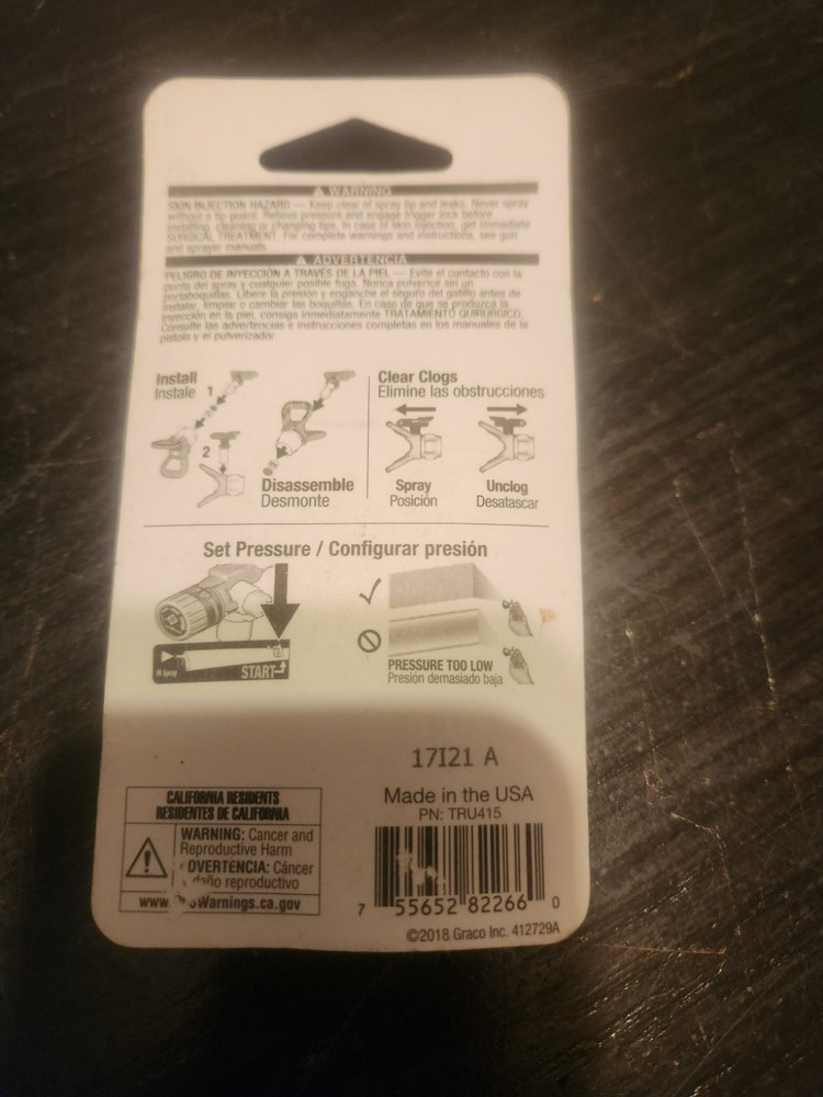 True Airless Spray Tip. 415 Softspray By Graco