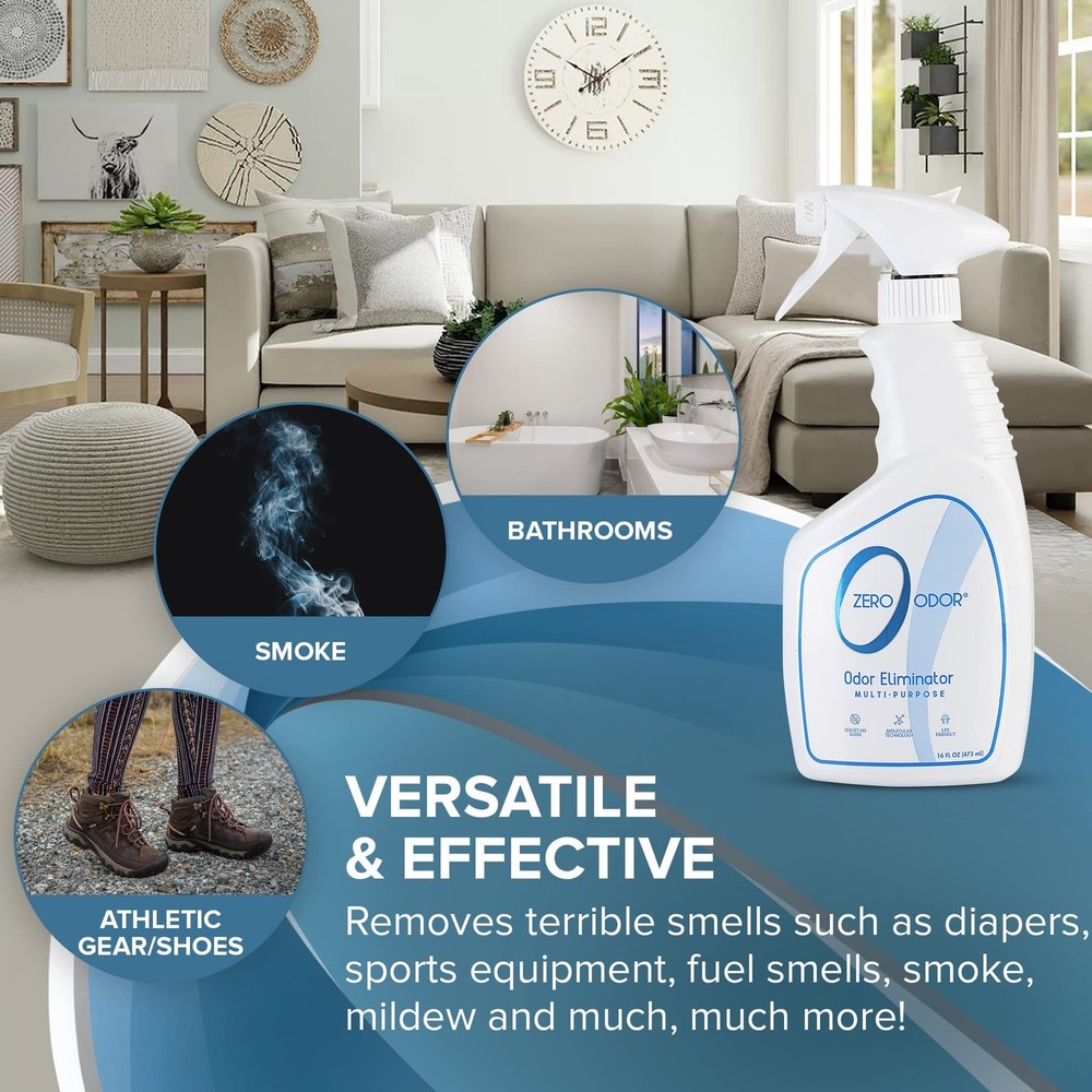 Zero Odor – Multi-Purpose Odor Eliminator - Air & Surface Odor – Pat