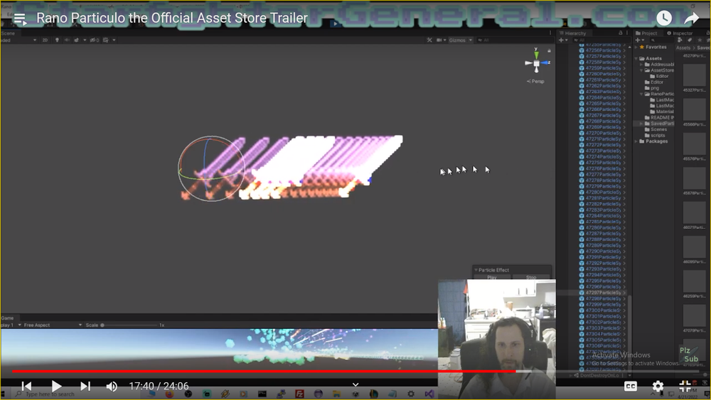 Unity3d: RANO PARTICULO PARTICLE EFFECT GENERATOR! Making games never so fun.