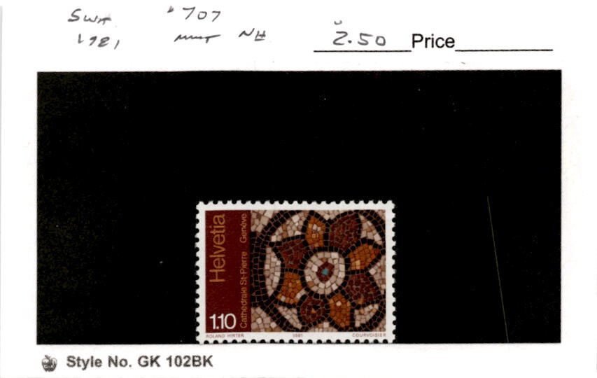 Switzerland, Postage Stamp, #707 Mint NH, 1981 (AB)