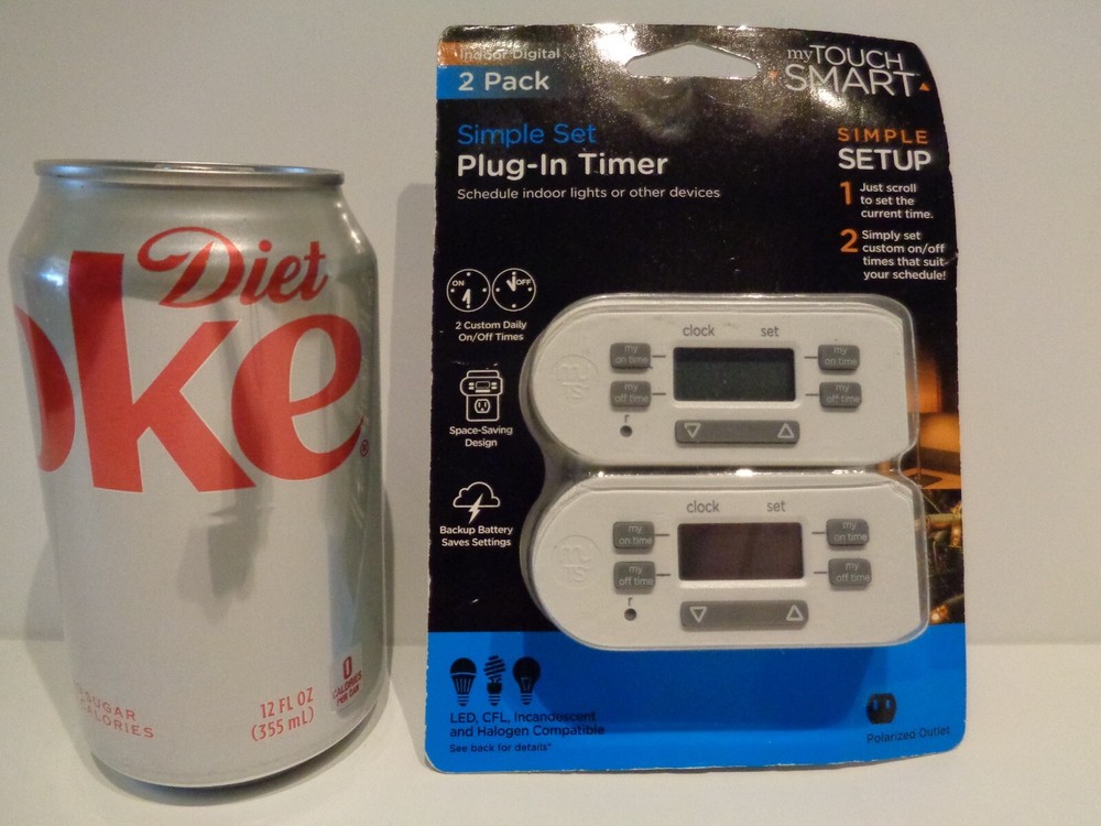 Jasco 26745 2 pack Multi Purpose Light Control Timer indoor digital