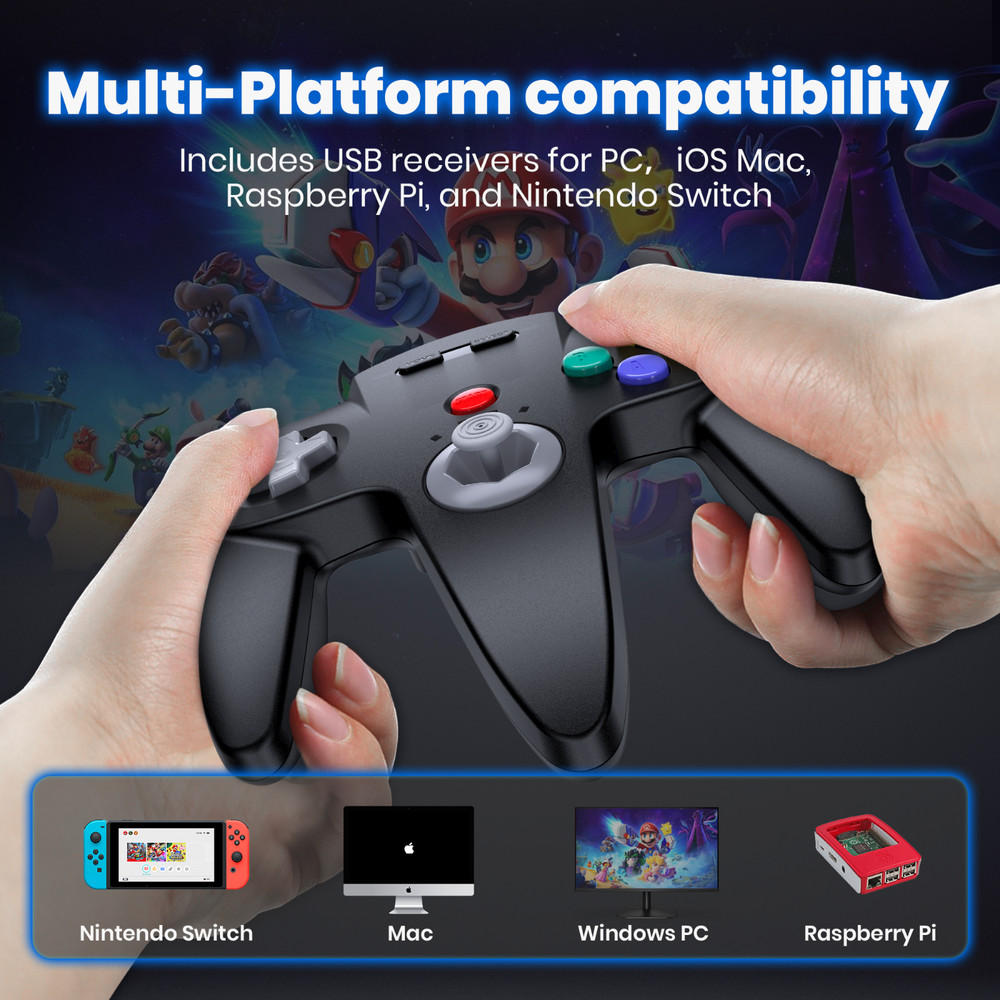 Switch N64 Controller-For Nintendo Switch NSO Edition Switch 1/2 MAC PC Window