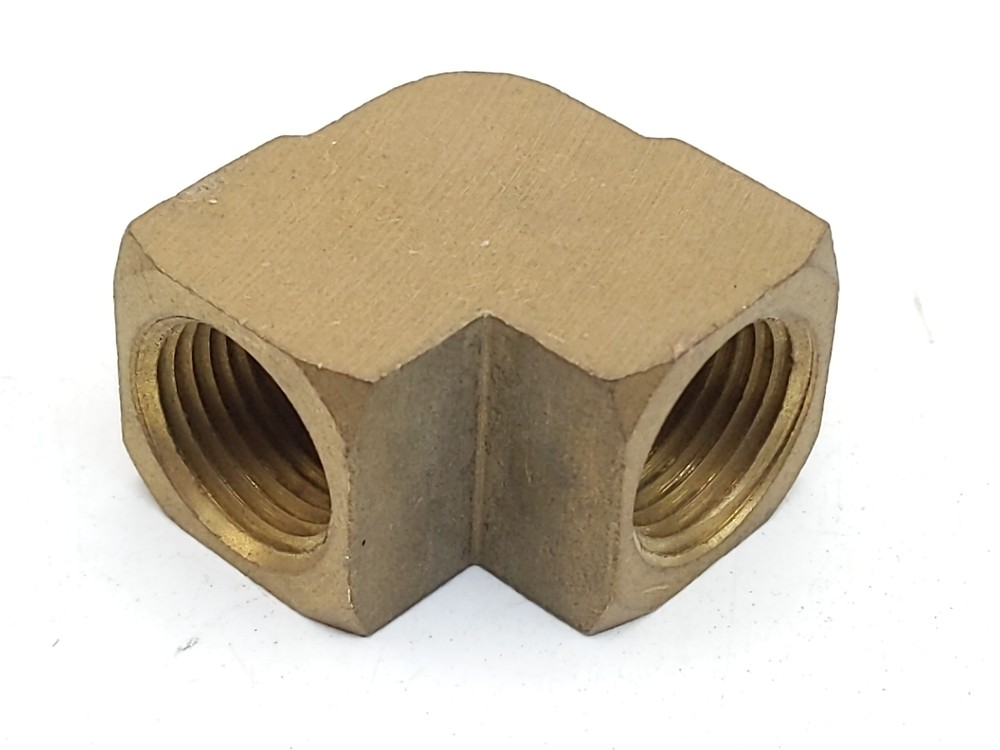 Midland Metal 28-003 Brass 3/8" NPTF Female 90° Elbow Fitting Parker 2200P-6-6