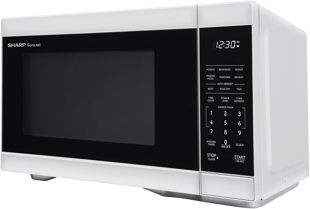 Efficient 1000W Microwave, 1.1 cu. ft., White Interior