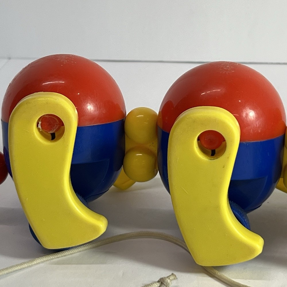 Vintage Kiddicraft Caterpillar Pull Toy Clatterpillar Pull Along Rare HTF