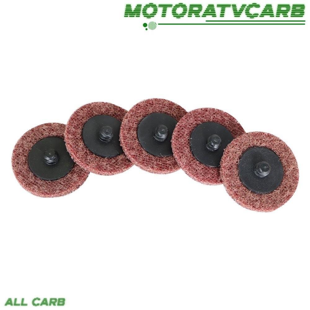 ALL-CARB 50× 2" Medium Surface Conditioning Discs Roll Lock Grinder Sanding Pads