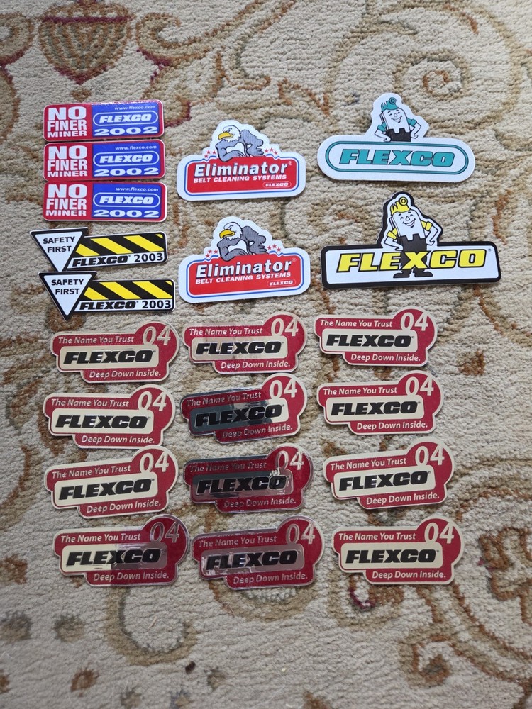 Coal Mining Flexco Sticker Decal Lot   44 total