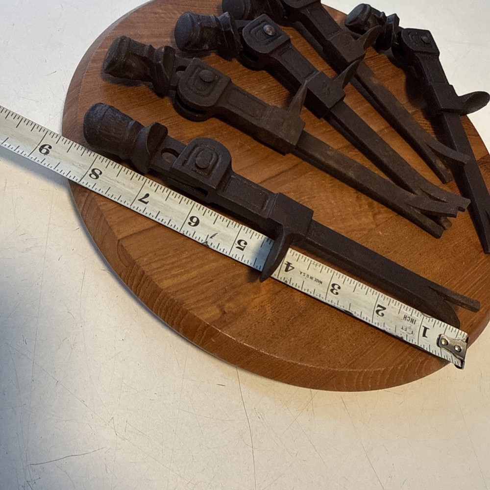 5-Antique Cast Iron Figural Window Shutter Lock