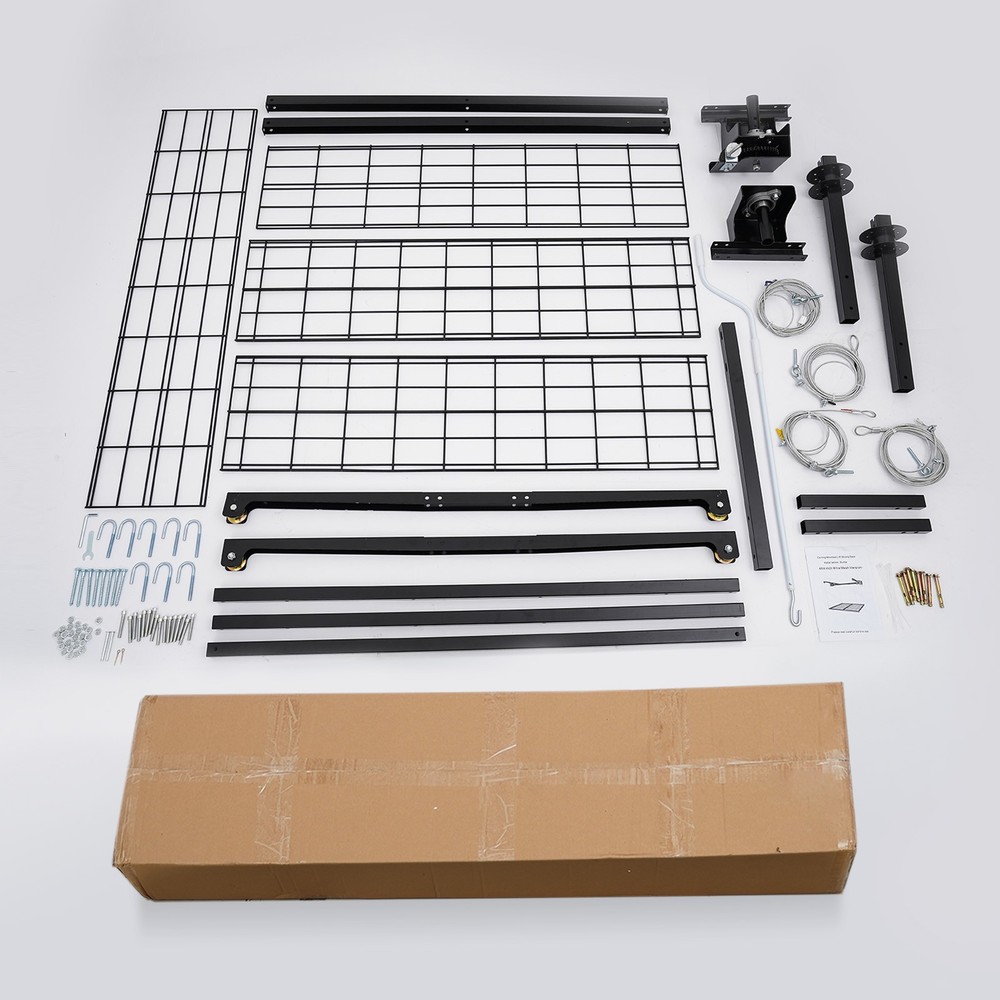 Overhead Garage Lifting Storage Rack, Garage Storage Rack, Adjustable Height Gar