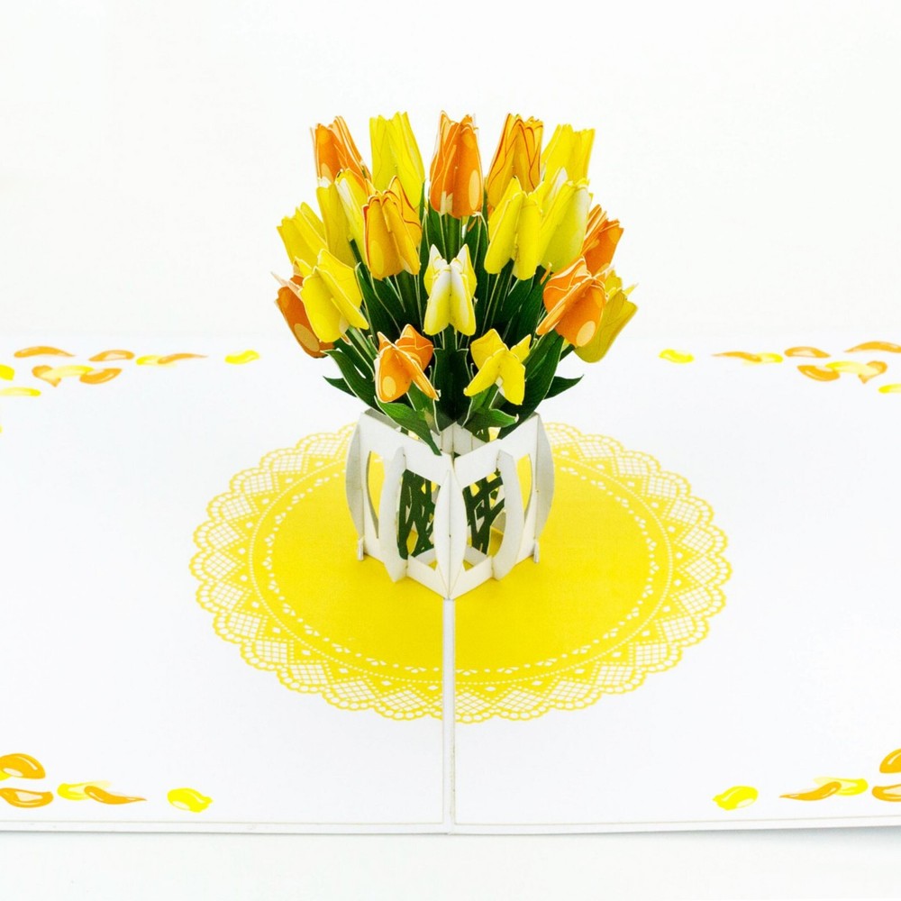 Tulip Flower Pop Up Card