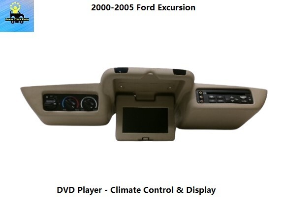 4C7T10E970AAW 00-05 Excursion Overhead Roof Console DVD Player Climate Control