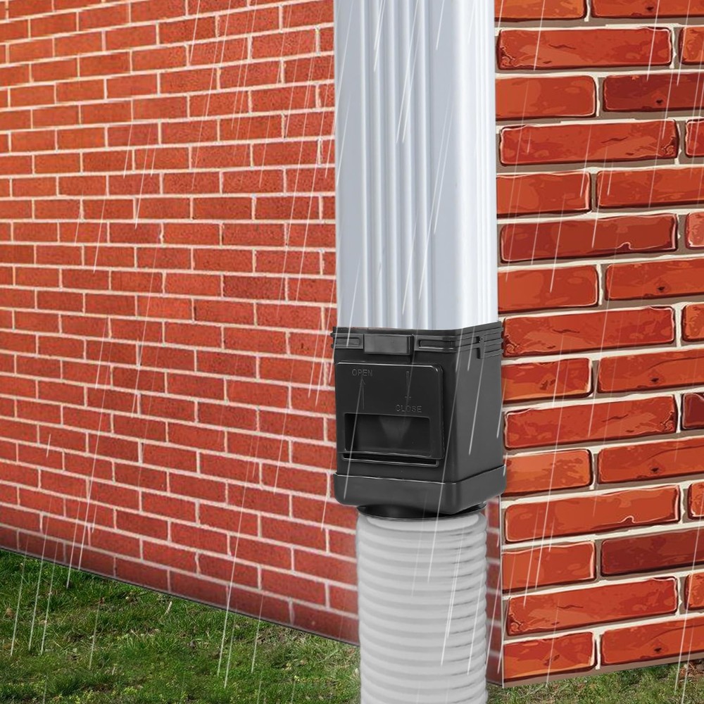 (2 Packs) Downspout Leaf Filter Downspout Cleanout,Leaf Removers, Gutter Down...