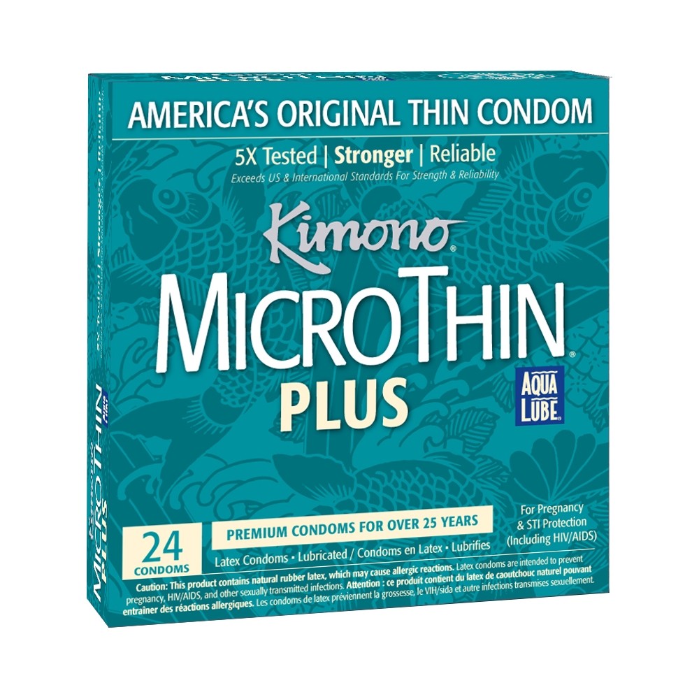 Kimono MicroThin Plus Aqua Lube - 24 count