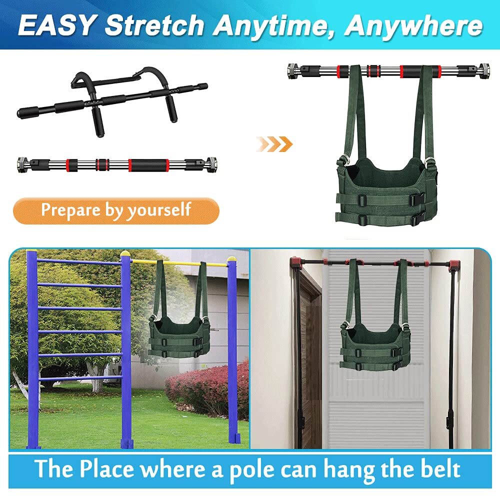 Spinal Decompression Harness Upside Down Back Stretcher for Lower Back Pain