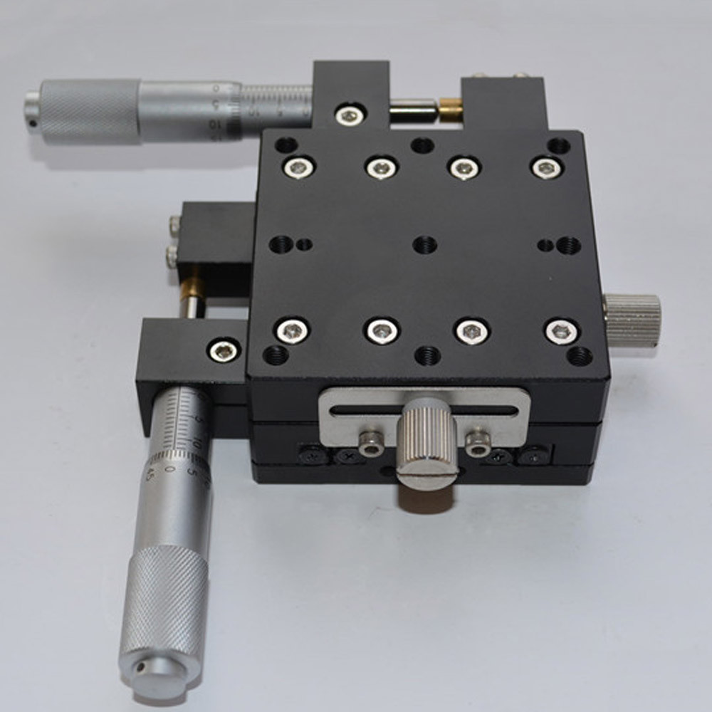 XY Axis Trimming Station Displacement Platform Linear Stage Sliding Table 60mm