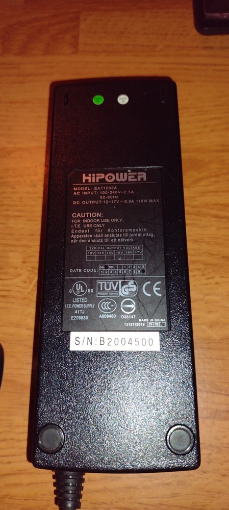 I.T.E. POWER SUPPY MODEL: EA11203A P/N: B2004500 MISSING CORD