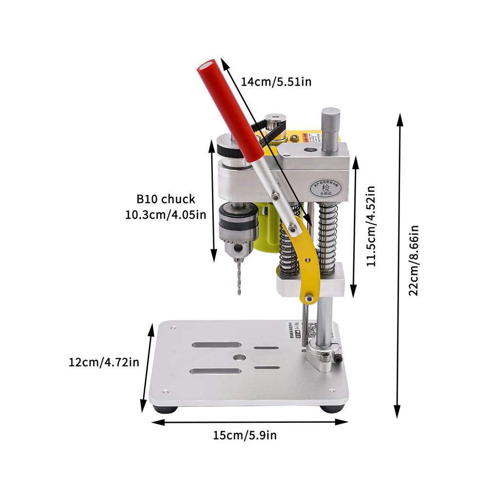Portable Drill Press Mini Electric Drill Press Bench Benchtop Drill Press 120W