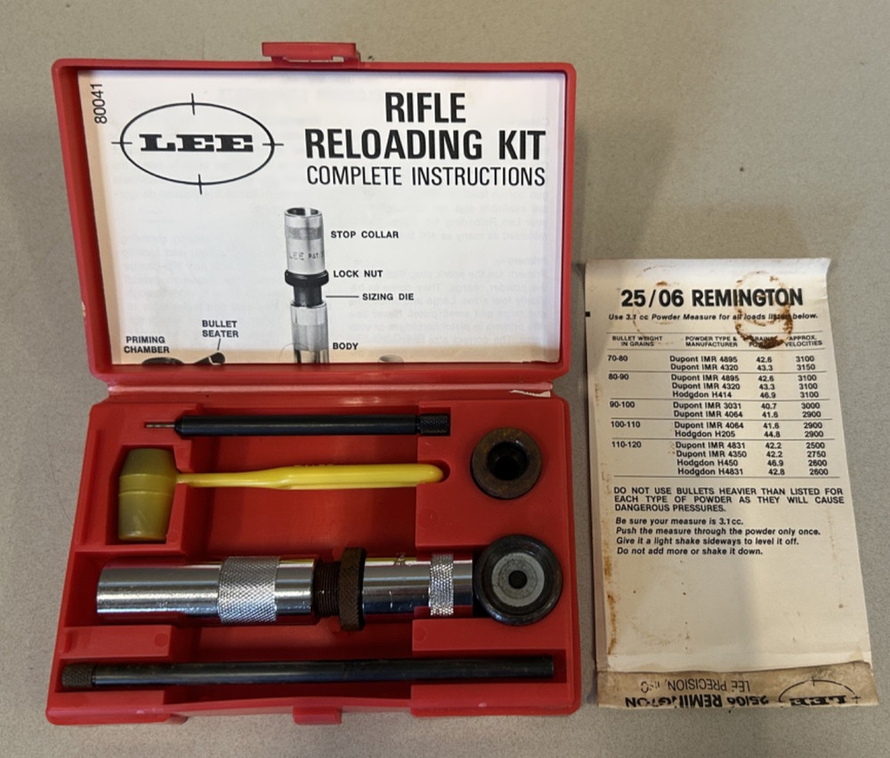 Lee Loader 25/06 Remington Rifle Reloading Kit 90237