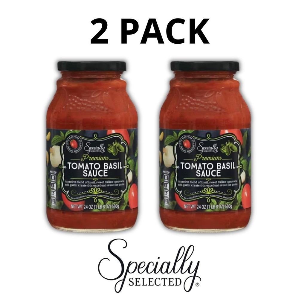 Specially Selected Tomato Basil Pasta Sauce, 24 oz - 2 Pack