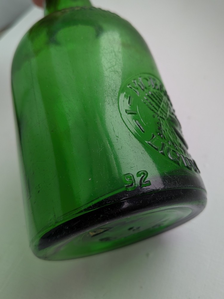 Vintage Mohawk Liqueurs green Bottle