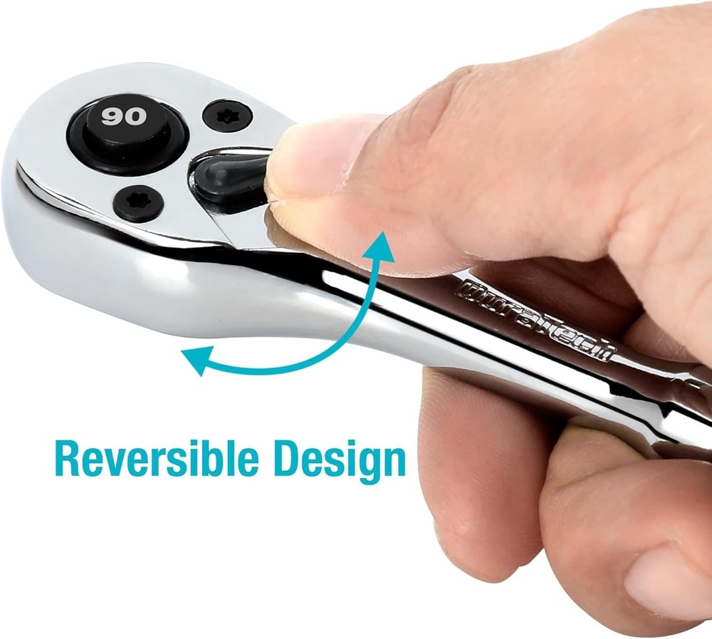 Versatile 1/4-Inch Quick-Release Ratchet With 90-Tooth for Ultimate Efficiency