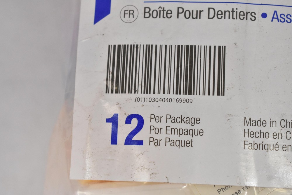 Henry Schein Denture Boxes Assorted 12 Pack Dental Storage Cases REF 570-3375