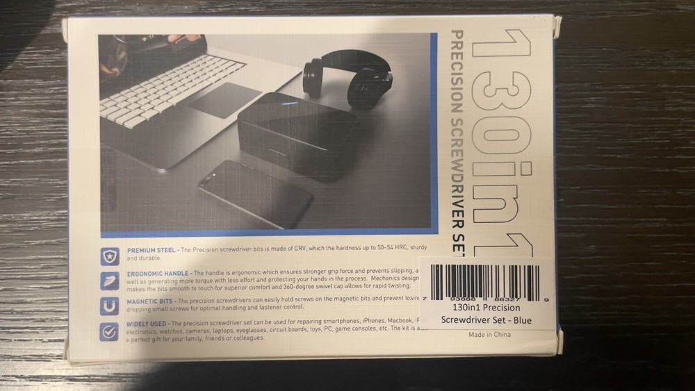 130 In 1 Precision Screwdriver Kit - Black option