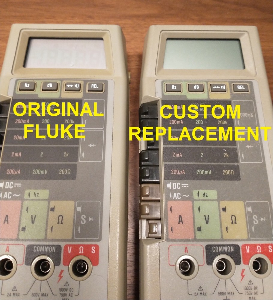 Fluke 8060A Replacement Display (custom designed, non-Fluke part)
