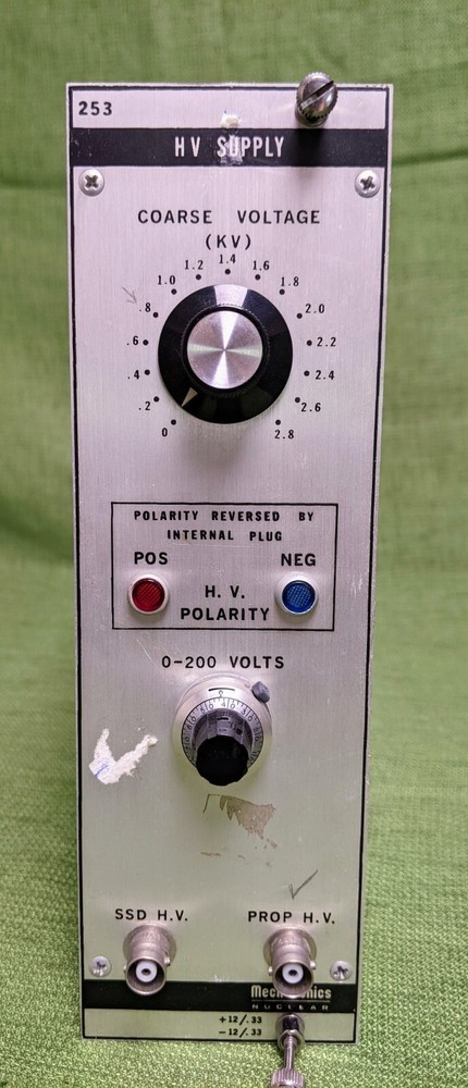 Mech-tronics Nuclear HV Supply Model 253 NIM Module