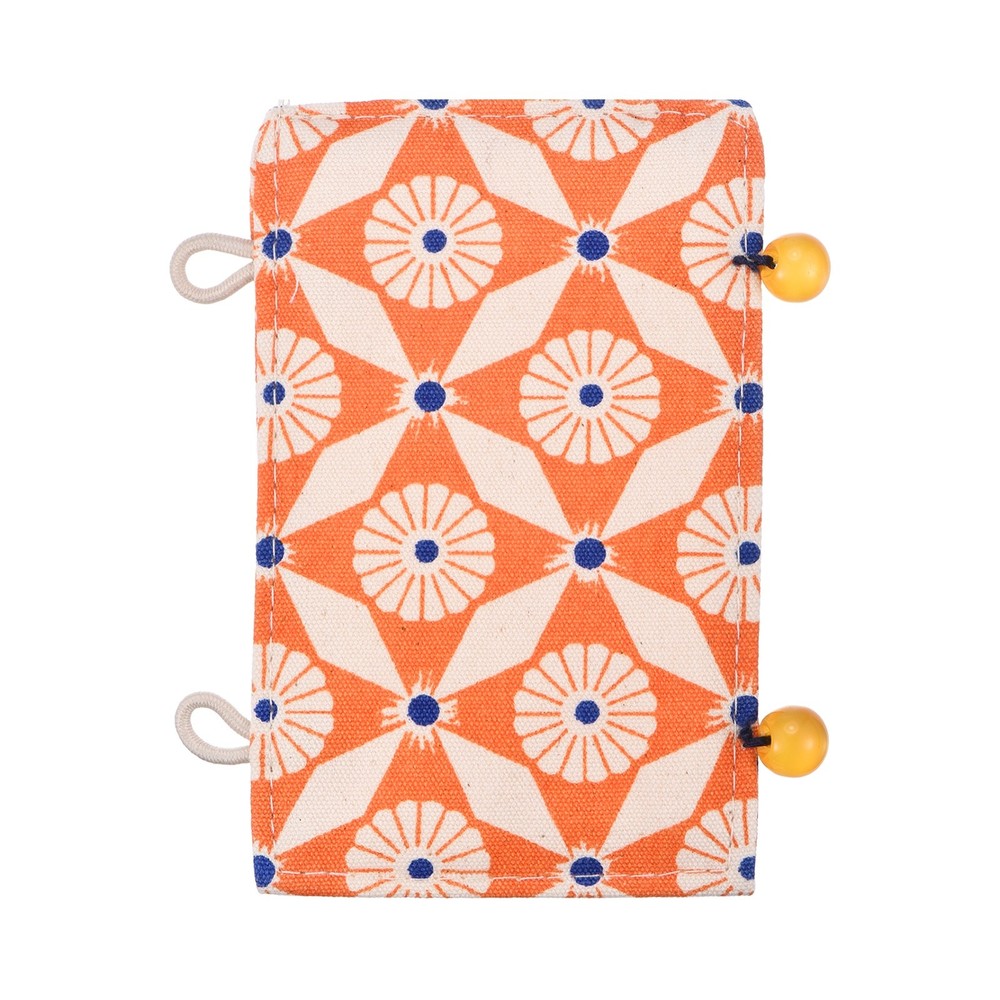 Teapot Handle Cover, Anti-Slip Kettle Handle Sleeve Flower Pattern, Orange