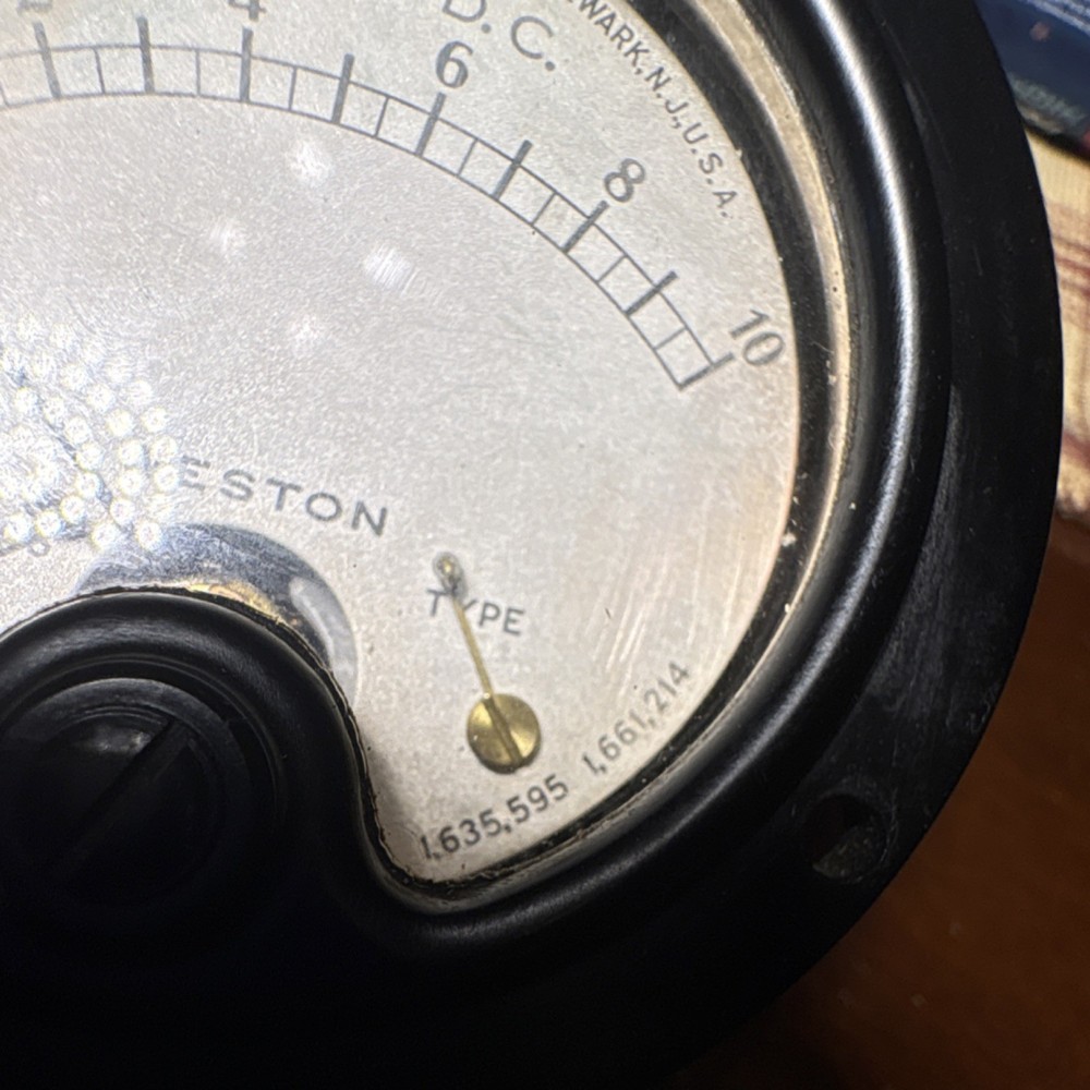 WORKING Weston Model 508 DC Analog Voltmeter 0-10V Panel Meter
