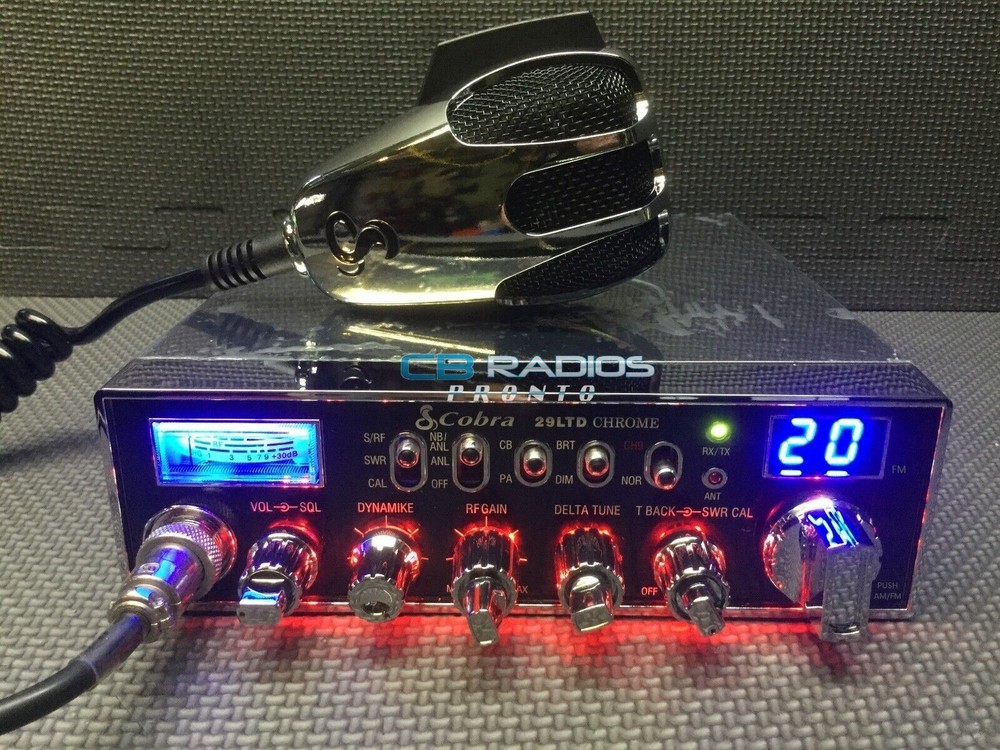Cobra 29 LTD Chrome - RED NITRO LED LIGHT RINGS + PERFORMANCE TUNED + ECHO