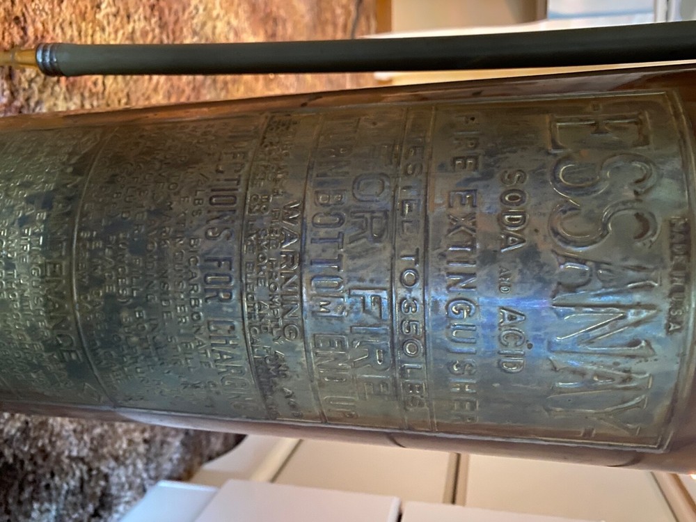 antique brass fireman history memorabilia 
