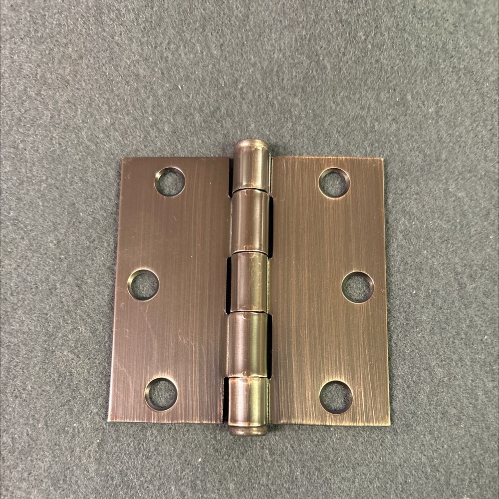 (5 Pack) 3-1/2 inch Square Corner Hinge Venetian Bronze