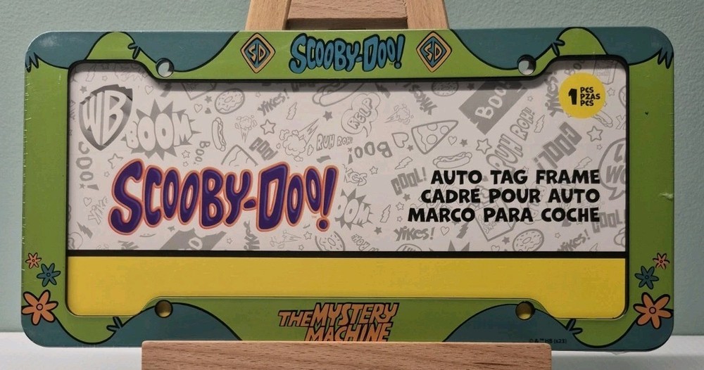 Scooby-Doo Plastic License Plate Frame | Car Tag Frame Universal Size