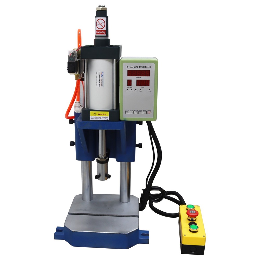 Double-column Pneumatic Punch Press Machine with Controller 1102lb/500kg 110V