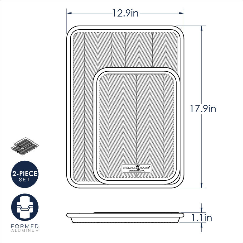 Nordic Ware Prism Baker's Bundle Quarter and Half Sheet