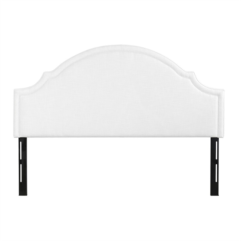 Catherine Upholstered King Headboard Antique White