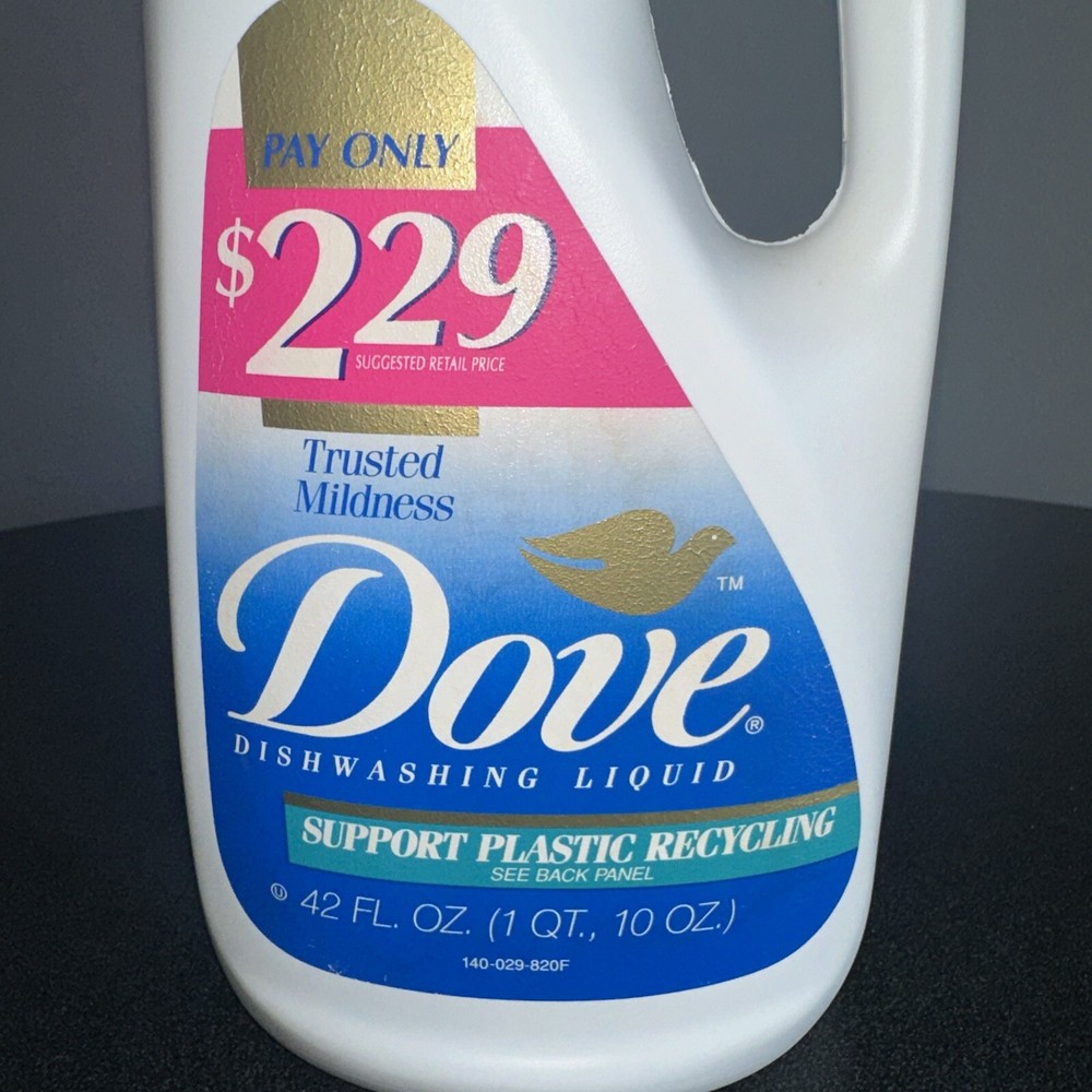 Vintage Dove Dishwashing Liquid 42oz EMPTY