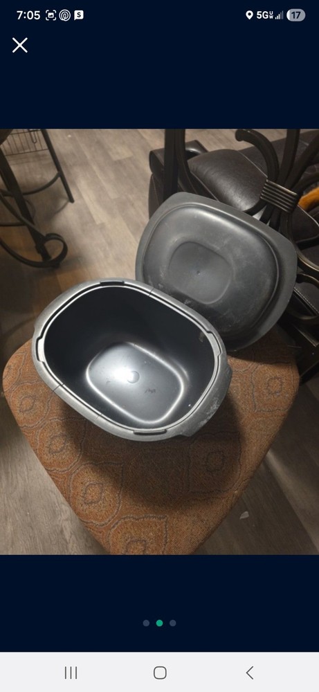 Tupperware Gray Oval Microwave Safe Plastic Baking Dish 3.3L with Lid