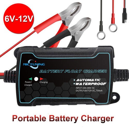 6V-12V Smart Automatic Battery Charger Maintainer Motorcycle Car Trickle Float