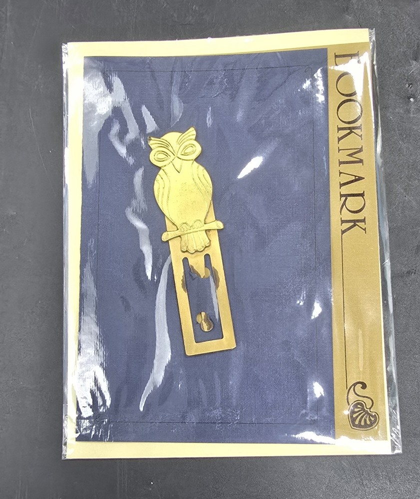 Solid Brass Owl Bookmarks Vintage Made In U.S.A.