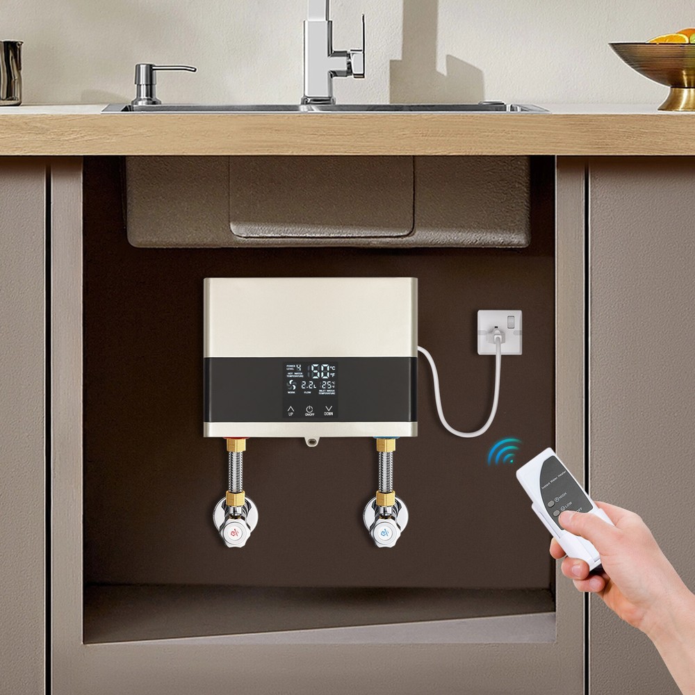 Electric Tankless Water Heater 4000W 110V Constant Temperature Instant Hot Water