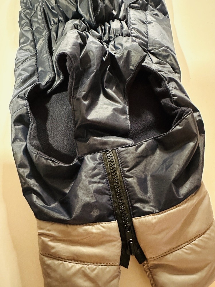 Dog Puffer Parka Dark Blue & Grey Jacket Length 45cm & Width 28cm