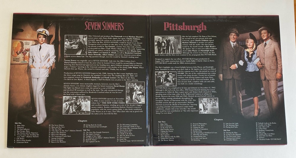 Seven Sinners + Pittsburgh (Laserdisc, 1994, Encore Edition) Double Feature