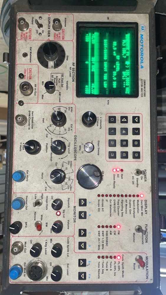 Motorola Communication Spectrum Analyzer R2014D/0900